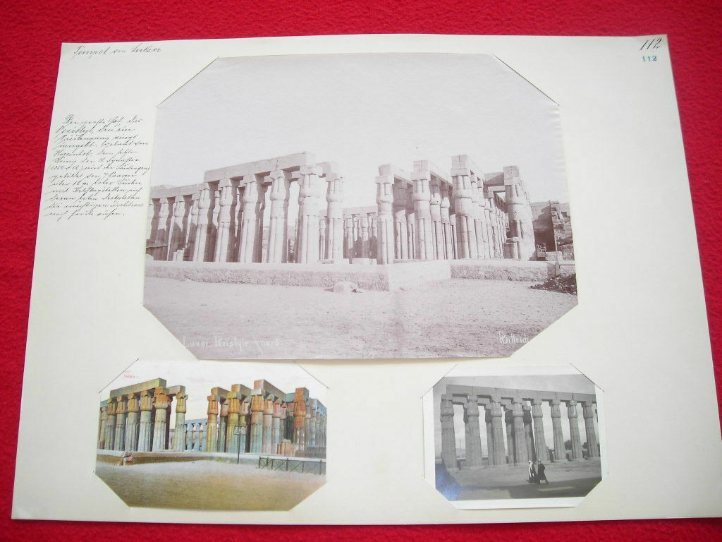 +++ 1875 EGYPT LUXOR Peristyle Temple by  DITTRICH