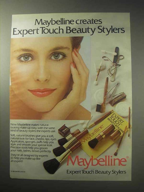 1985 Maybelline Expert Touch Beauty Stylers Ad