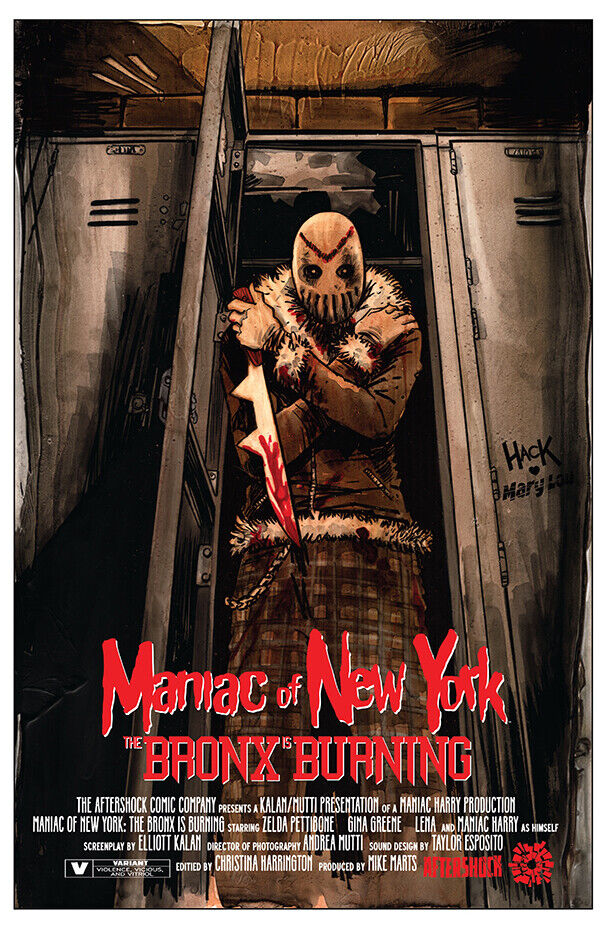 MANIAC OF NEW YORK BRONX BURNING #3 COVER B ROBERT HACK 1/1 2022 PRESALE
