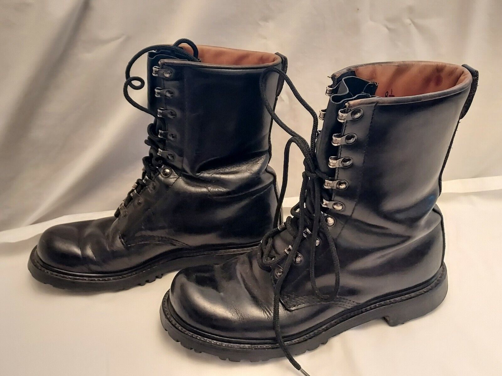 Vintage Combat Military Echt Leder Boots Size 8 1/2