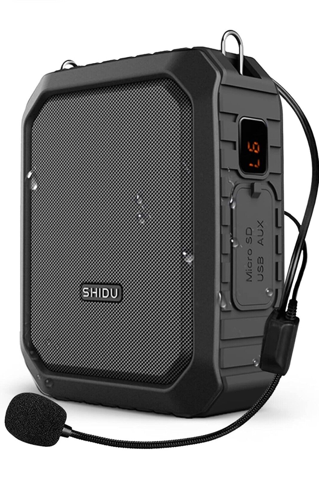 SHIDU Portable Voice Amplifier M800 Black/ Bluetooth/ Water Proof