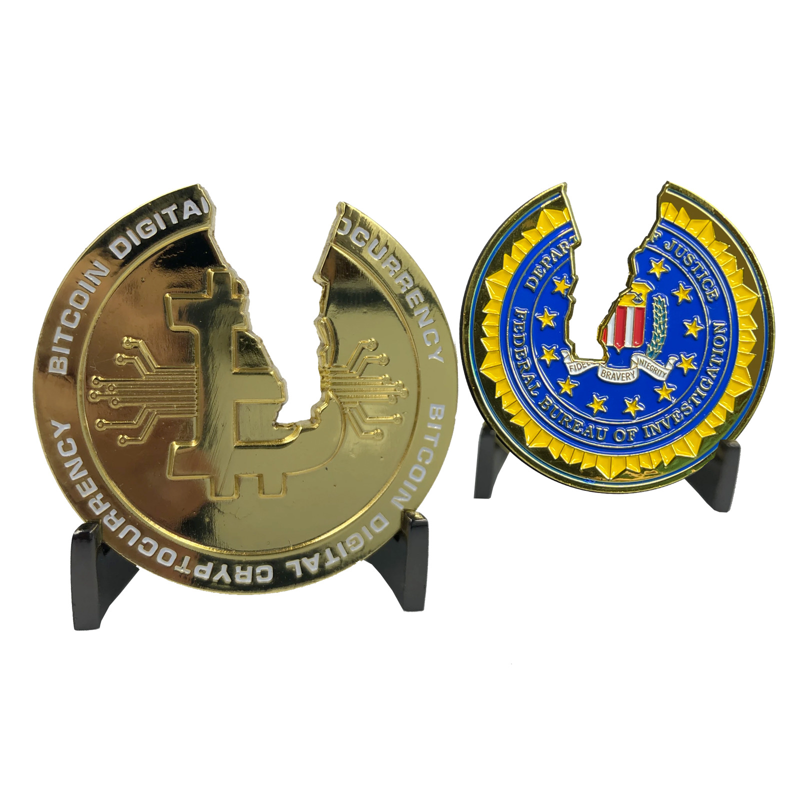 CL4-17 Busted Challenge Coin Financial Crime Task Force CryptoCurrency FBI JTTF