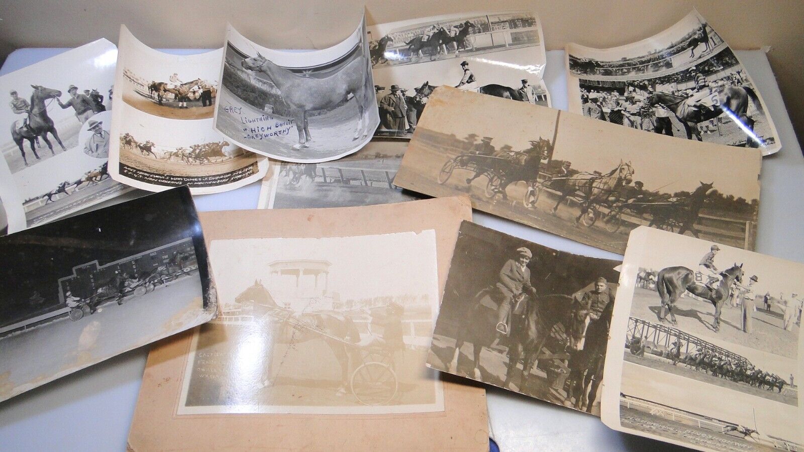 Vintage 30s Horse Race Photos Lg Racing Images Jockey Race Track Pics Lot