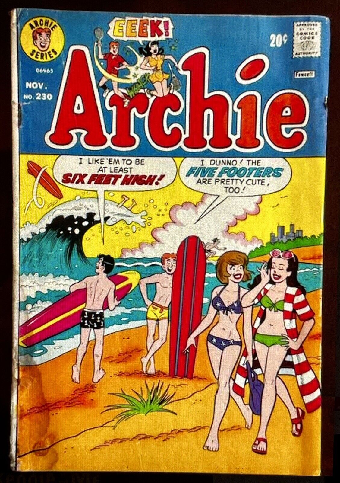Rare Vintage Archie Series Comics Book # 230 Nov. 1973 20 Cents