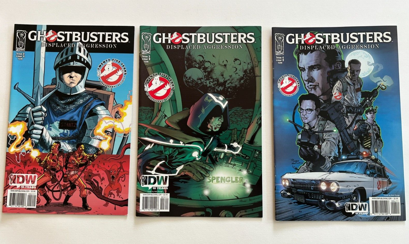 Ghostbusters Displaced Aggression LOT  #2A 3B and 4B 2009 IDW Comics Exc. Cond.