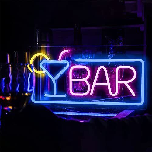 Leburry Neon Bar Signs - LED Bar Sign Made of Premium Acrylic - Glowing Neon ...