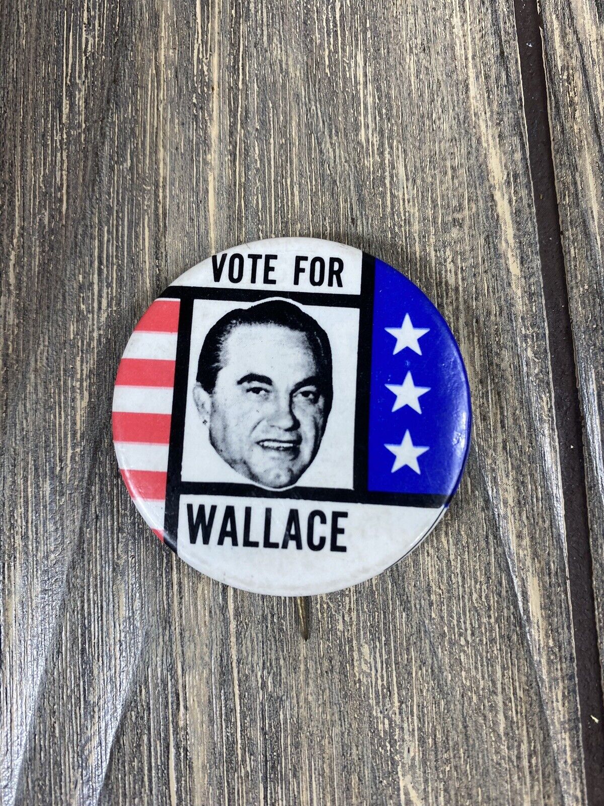 Vintage 1.75” Political Pin Vote For Wallace