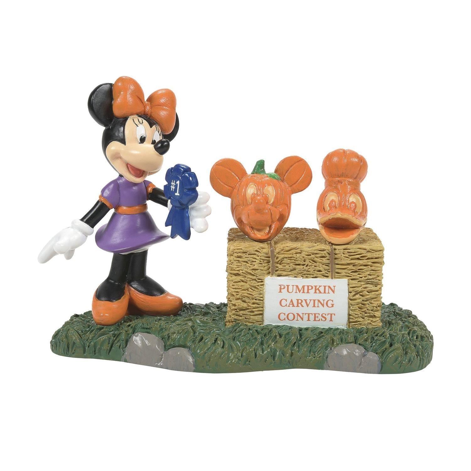Disney Snow Village Accessory Minnie Picks A Winner Figurine 6012311