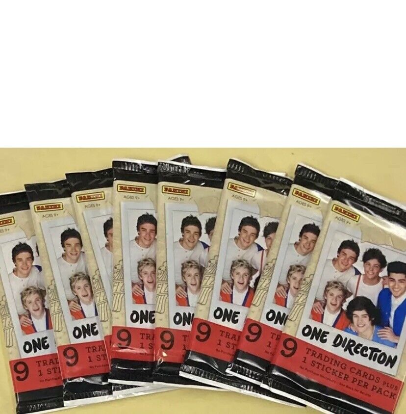 One Direction 8 x Trading Cards Packs NEW Stickers 1D Boy Hit Music Band