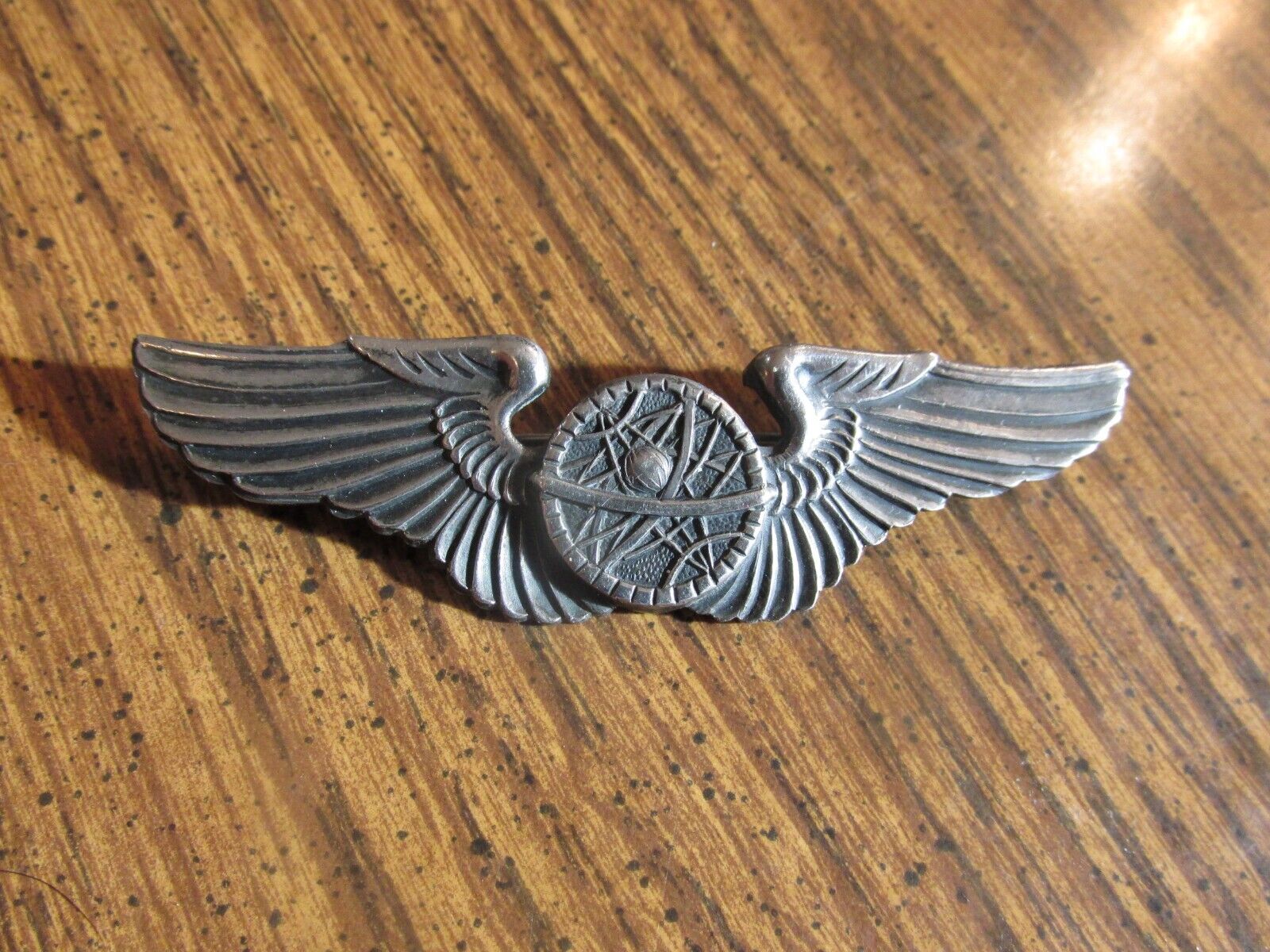 ww 2 US Army Air Force AAF NAVIGATOR  wing full size 3 inch Pin back sterling