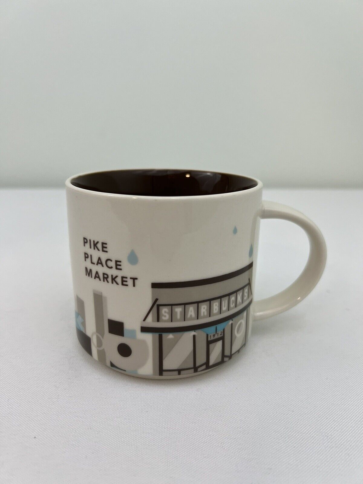 2013 STARBUCKS Pike Place Market You Are Here COLLECTION Coffee Mug Seattle 14oz