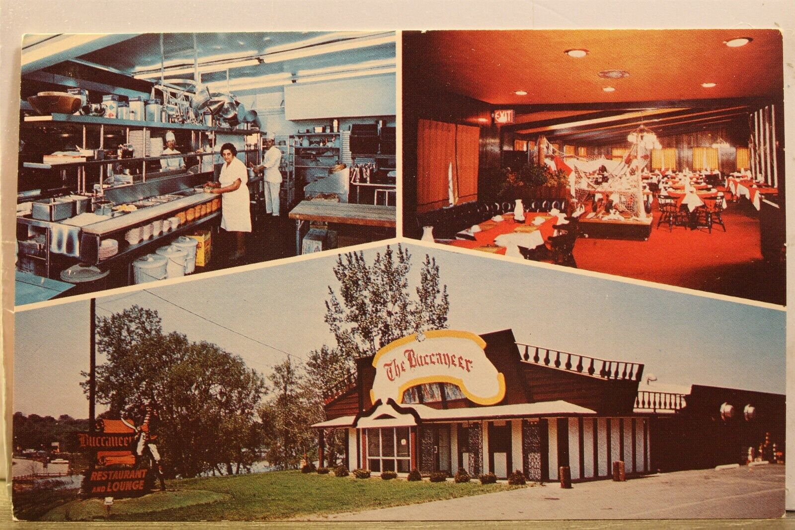 New York NY Rochester Buccaneer Restaurant Postcard Old Vintage Card View Postal