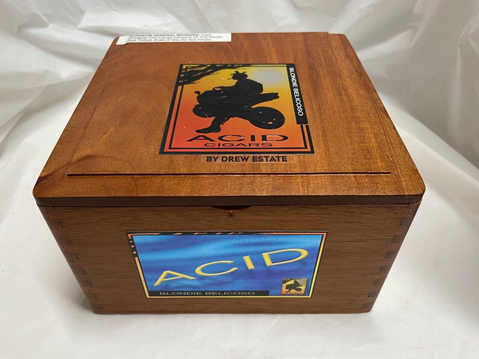 DREW ESTATE ACID Cigar Box 7x7x4 Well Built Large Cube Great Storage Craft Art