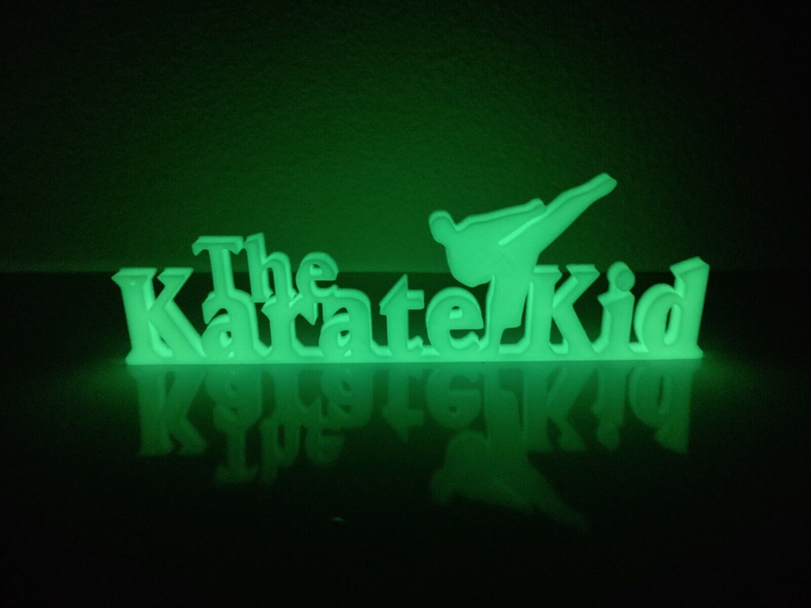 The Karate Kid GITD Display Sign Glow in the Dark