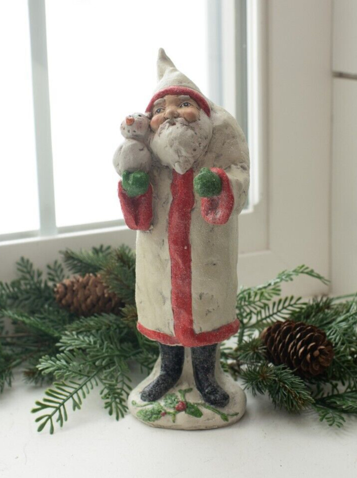NEW SANTA IVORY RED Collectible 10.25\