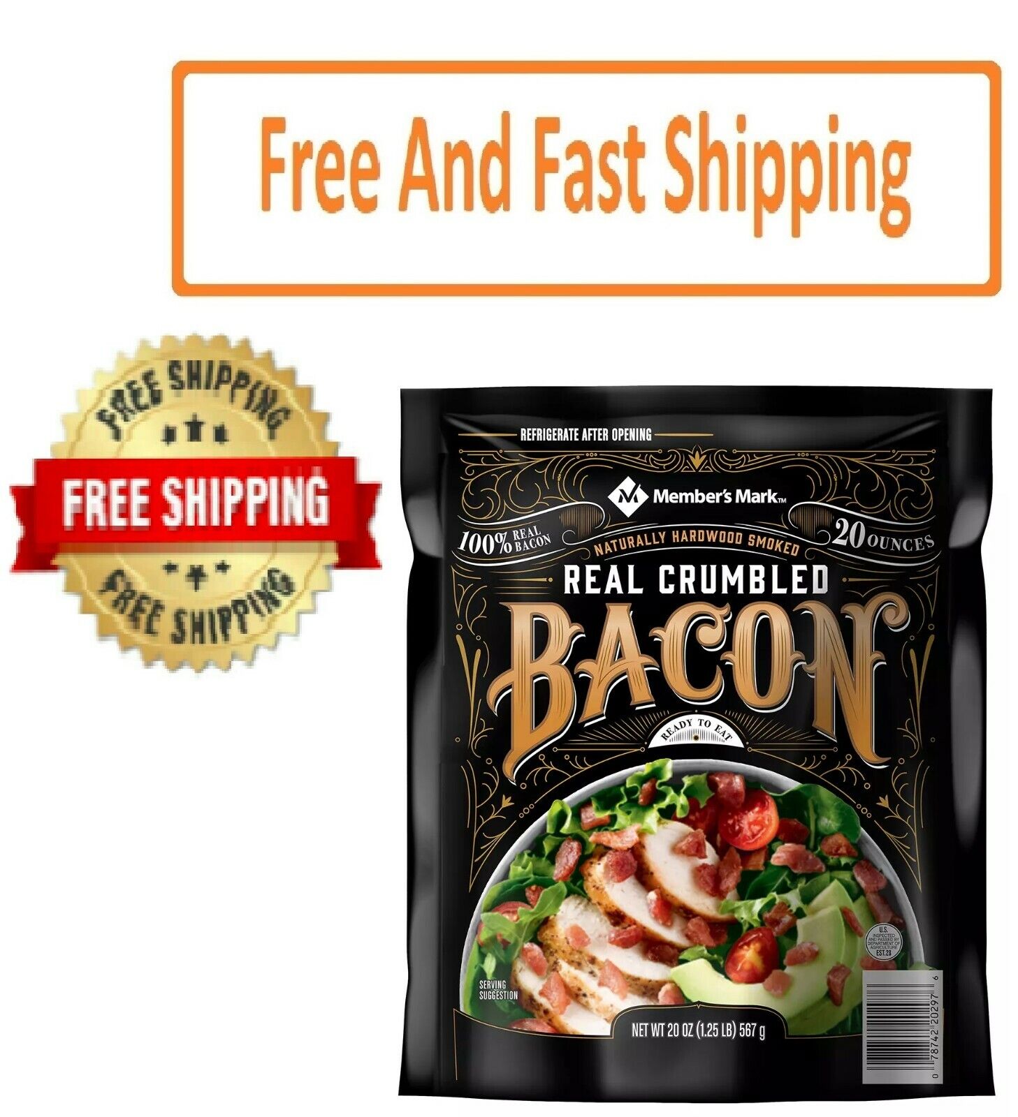 Member\'s Mark Real Crumbled Bacon (20 oz.)