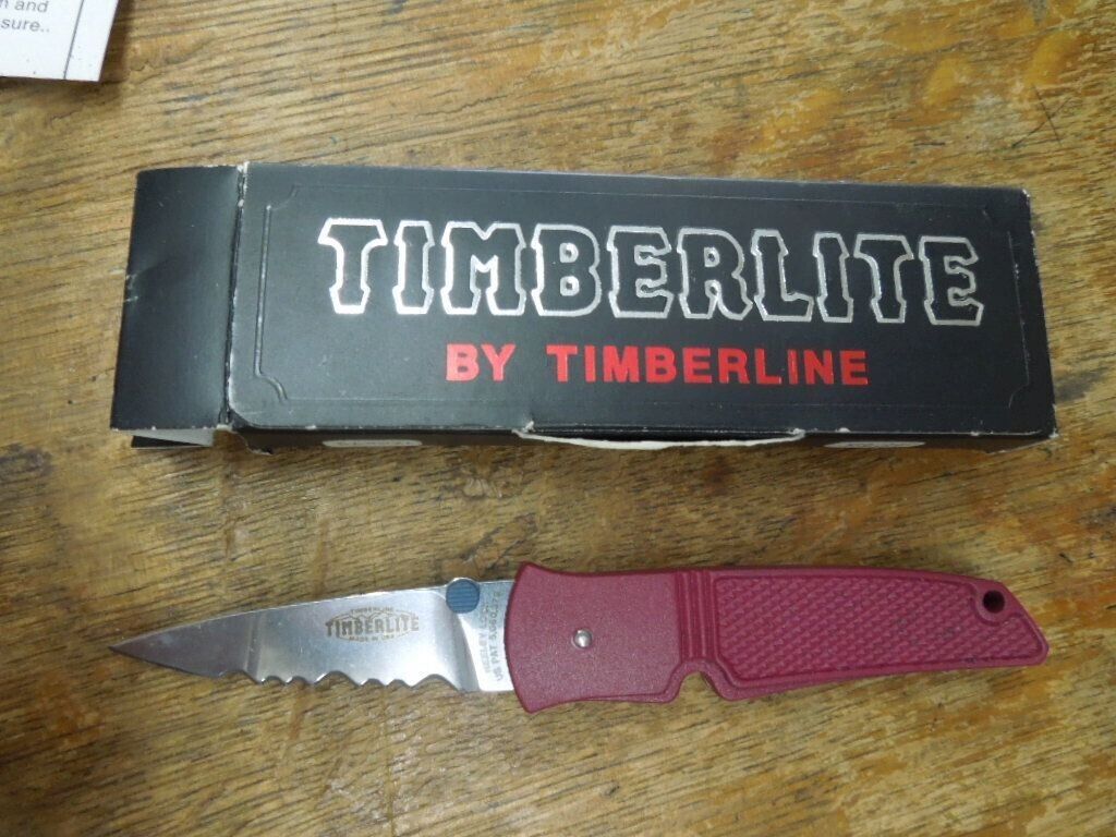 TIMBERLINE TIMBERLITE USA NEELEY LOCKBACK FOLDING  KNIFE KNIVES Raspberry Color
