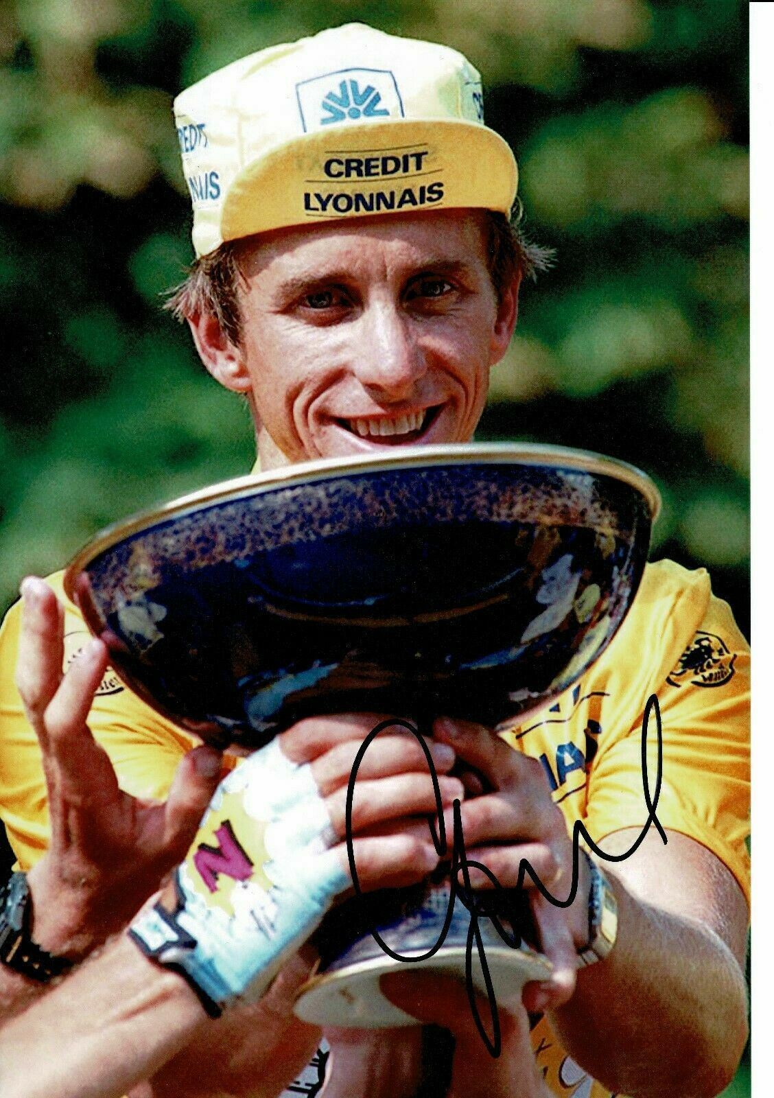 Greg LeMond Signed 12X8 Photo TOUR DE FRANCE WINNER AFTAL COA (B)