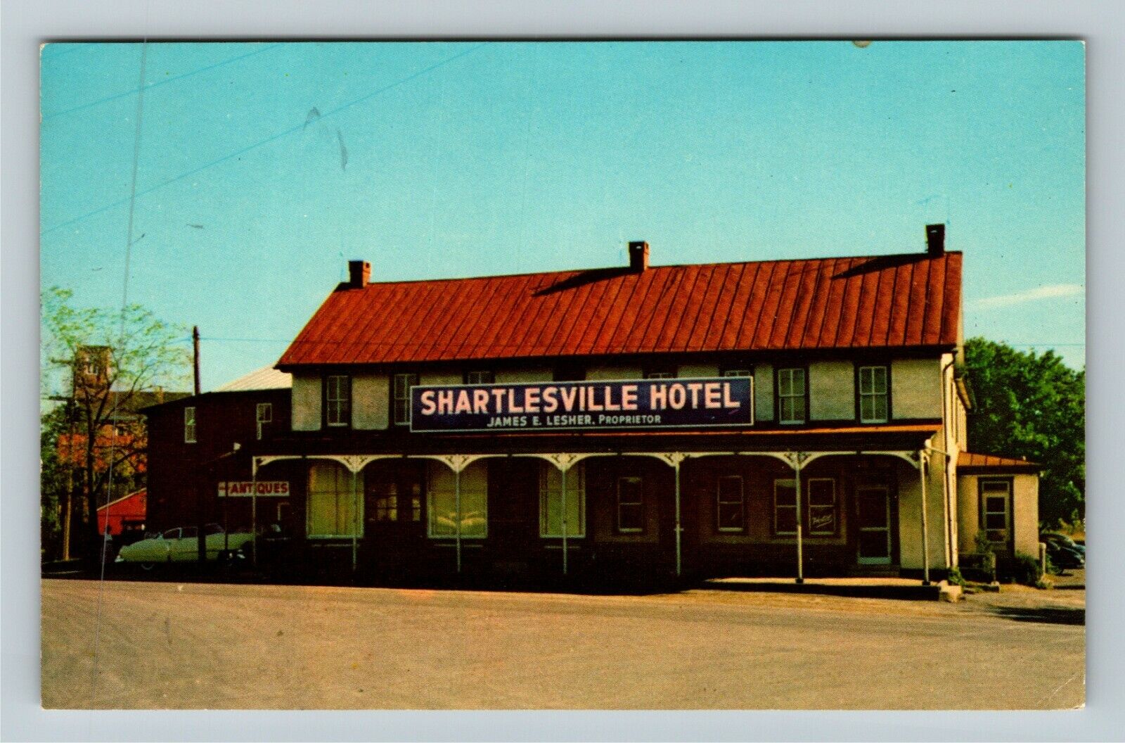 Hershey PA- Pennsylvania, Shartlesville Hotel, Advertising, Vintage Postcard