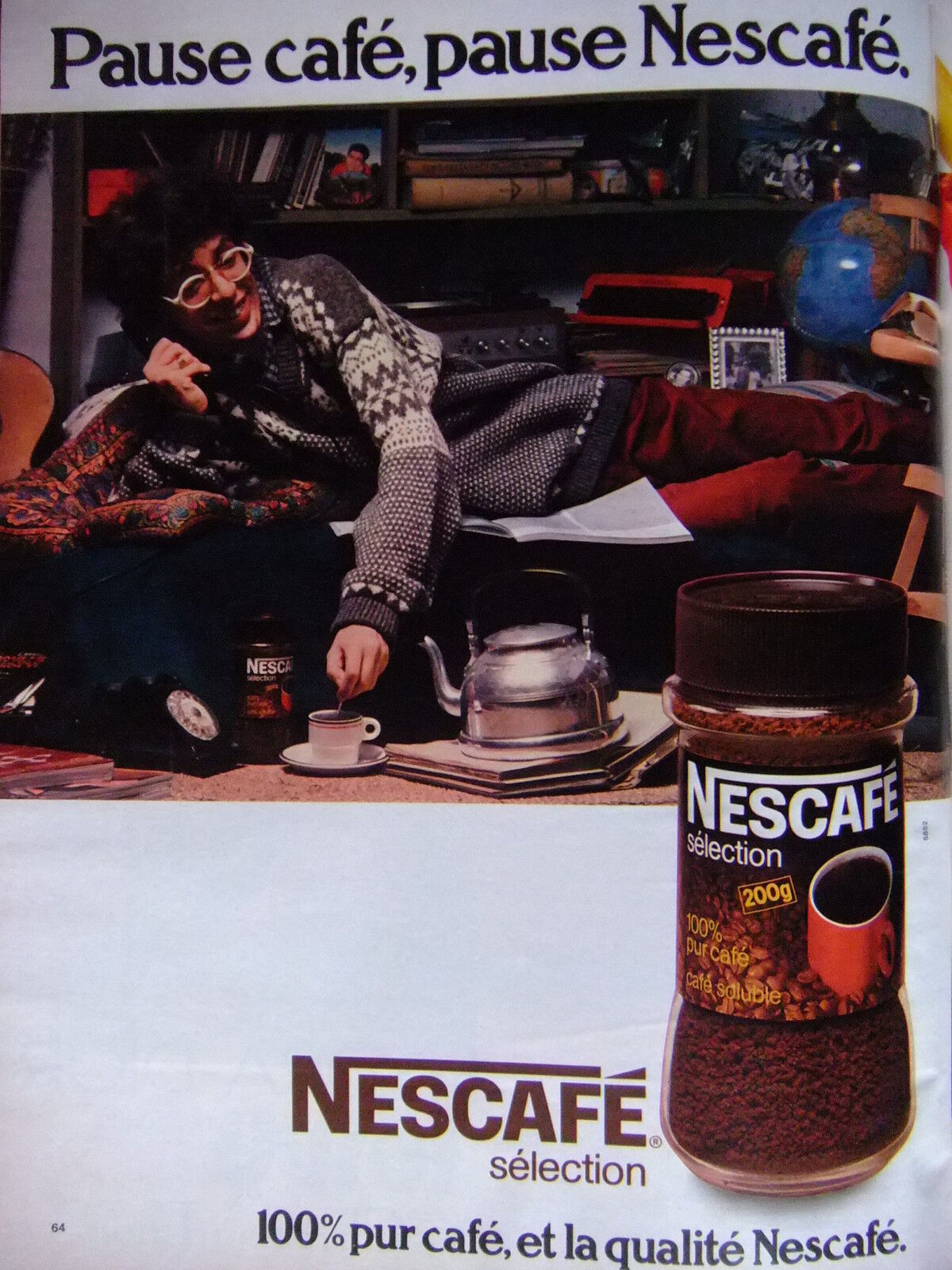 1978 NESCAFÉ SELECTION 100% PURE COFFEE ADVERTISING - ADVERTISING