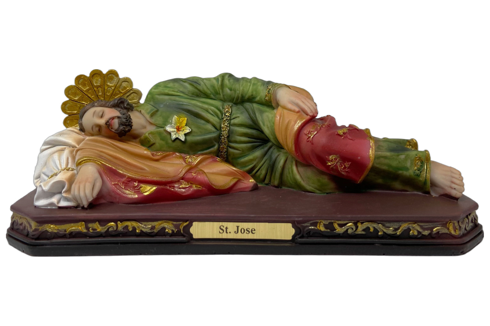 San Jose Dormido | St. Joseph Resting 8 Inch Resin Figurine Imagen 8101Y New