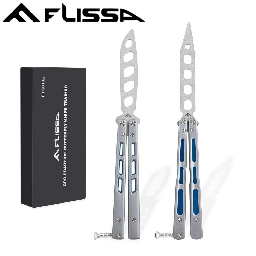 FLISSA 2PCS Multi-functional Practice Tool Stainless Steel Blade Aluminum Handle