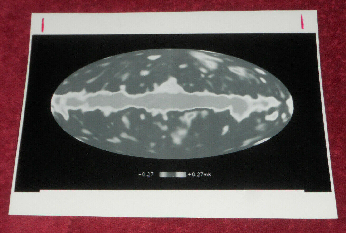 1992 NASA Press Photo Cosmic Background Explorer COBE Microwave Fluctuation Map