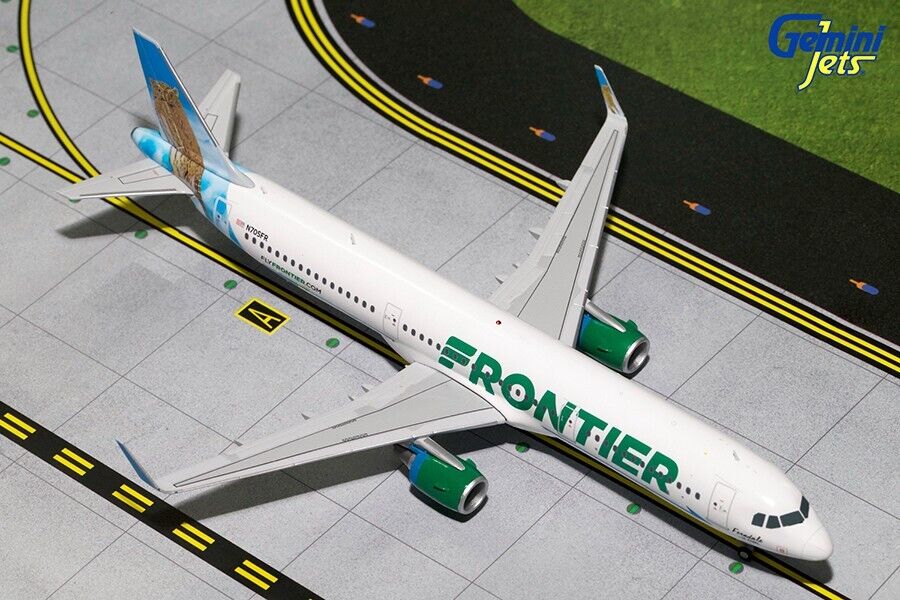 Gemini Jets G2FFT611 Frontier Airlines Airbus A321-2 N705FR Diecast 1/200 Model