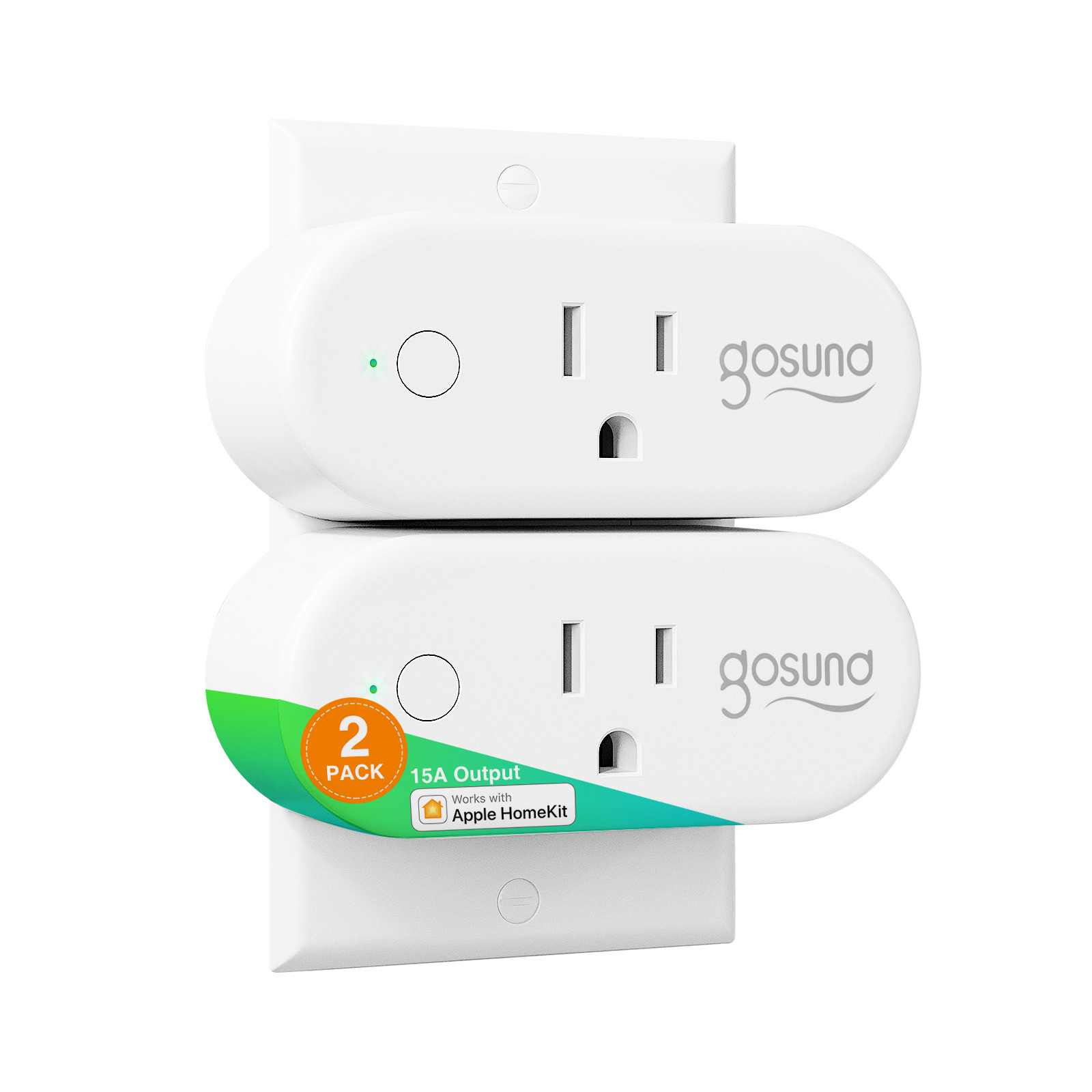 Gosund WiFi Mini Smart Plug 2 Packs Alexa Google Homekit Ecosystem For iPhone
