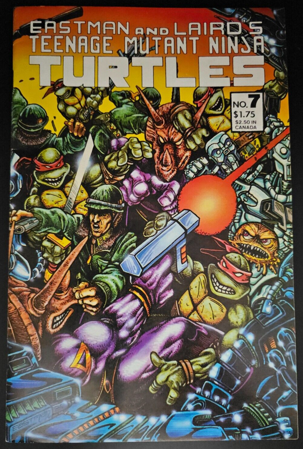 Teenage Mutant Ninja Turtles #7 1986 RAW Excellent Condition NM Eastman & Laird