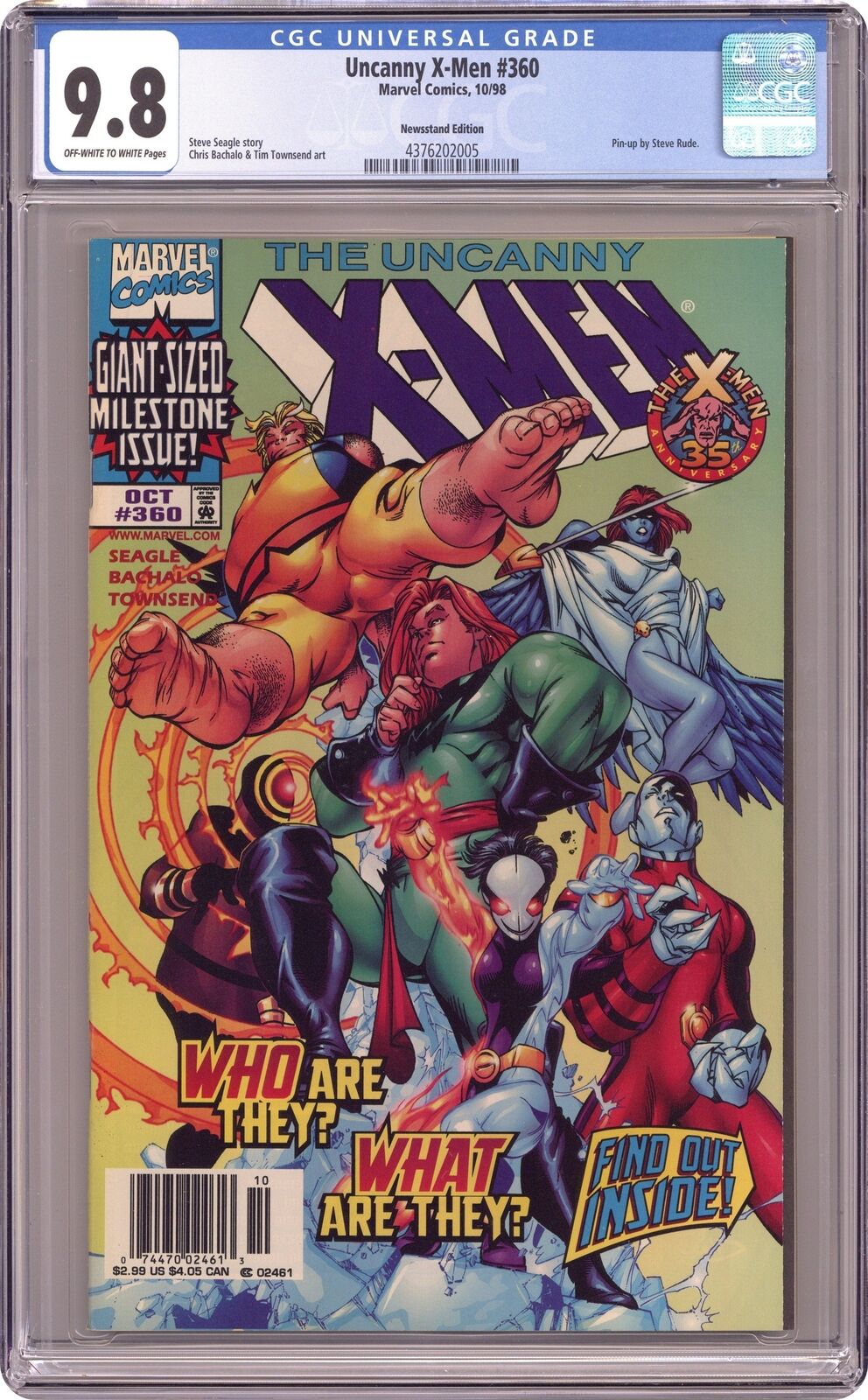 Uncanny X-Men #360B.N CGC 9.8 Newsstand 1998 4376202005