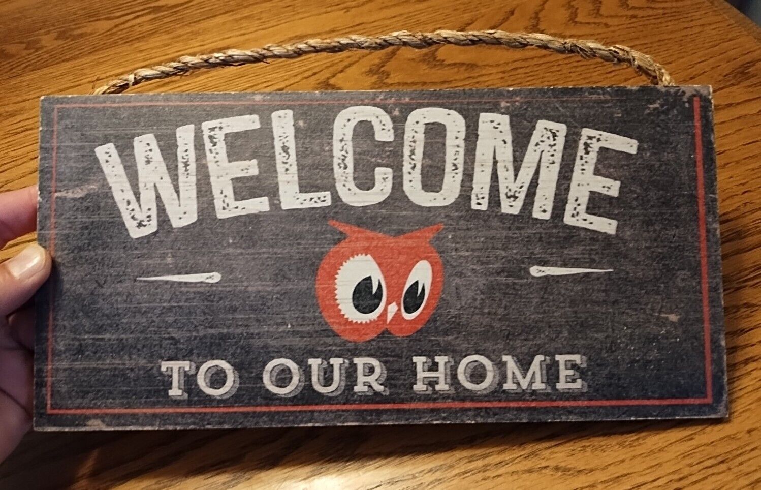 Red Owl Grocery Stores Wood Sign USA Wall Welcome To Our Home 5 7/8\