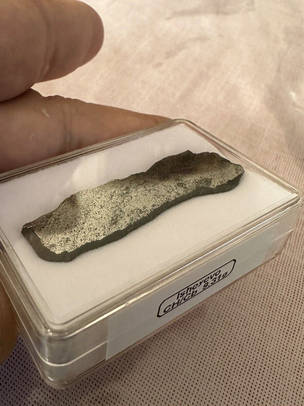 9.31g Part Slice Of Isheyevo - The Only CB/CH Meteorite VERY RARE