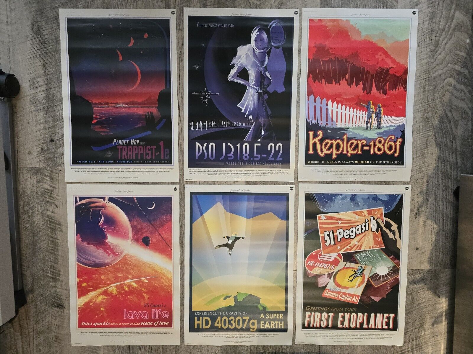 Nasa Exoplanet Travel Posters (12\