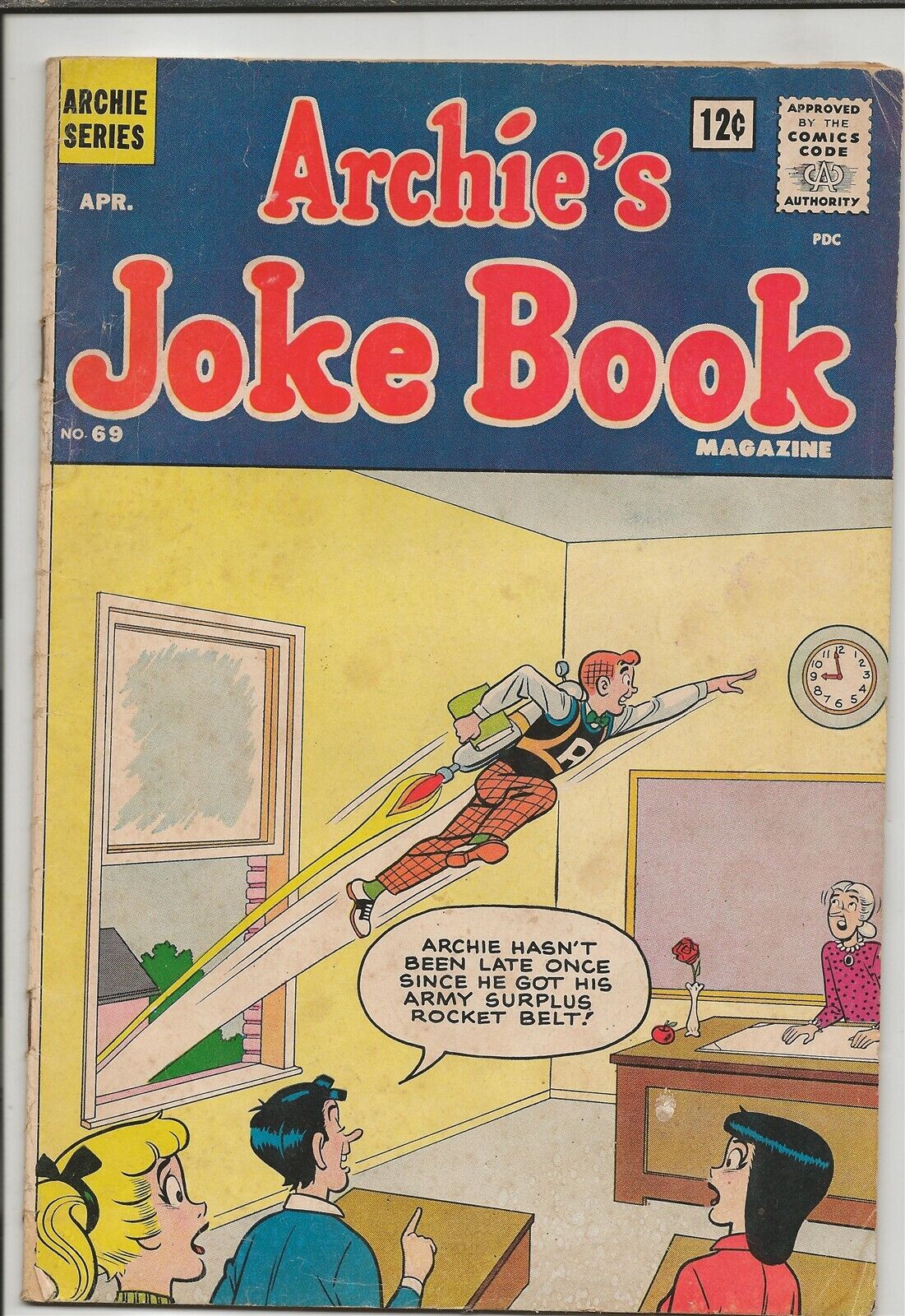 Archie\'s Joke Book #69 ORIGINAL Vintage 1963 Archie Comics