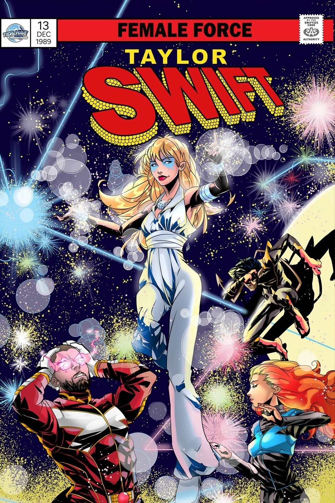 Female Force TAYLOR SWIFT Comic Book X-MEN 130 • DAZZLER Homage Variant LTD 100