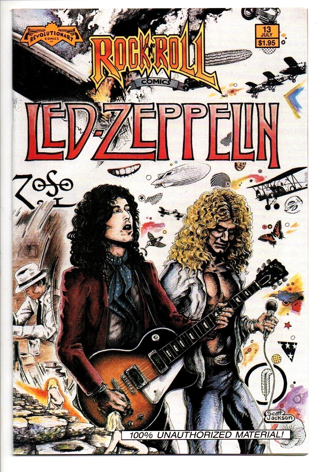 Led Zeppelin (1990 Rock N'Roll Comics #13) Vintage EXCELLENT RARE OOP