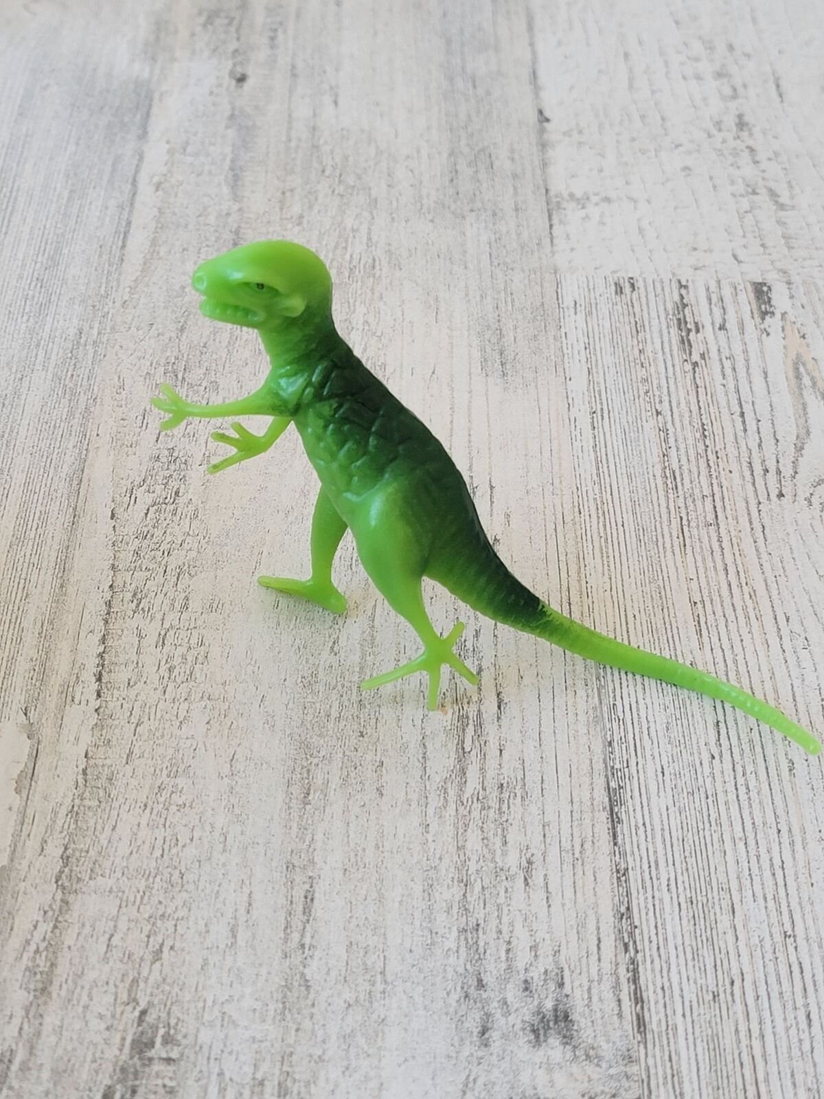 Green lizard reptile dinosaur toy figure bug scary