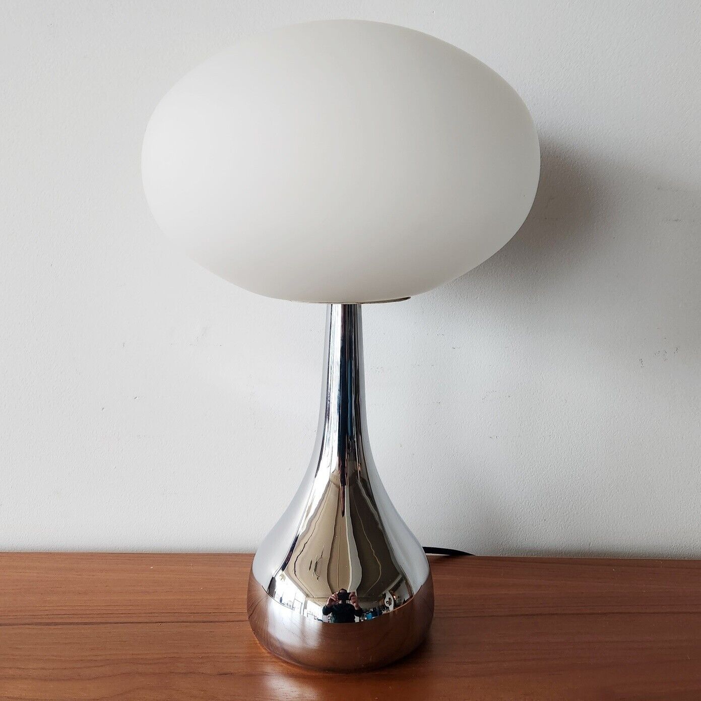 Vintage LAUREL Style MUSHROOM TABLE LAMP Space Age Mid Century Post Modern