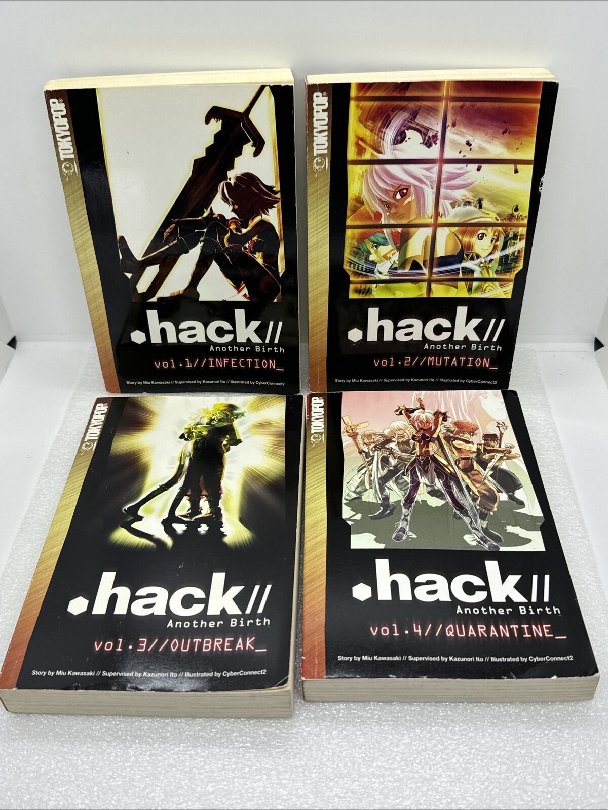 .hack Another Birth Vol 1-4 By Miu Kawaski Tokyo Pop Set Of 4 Books 2007