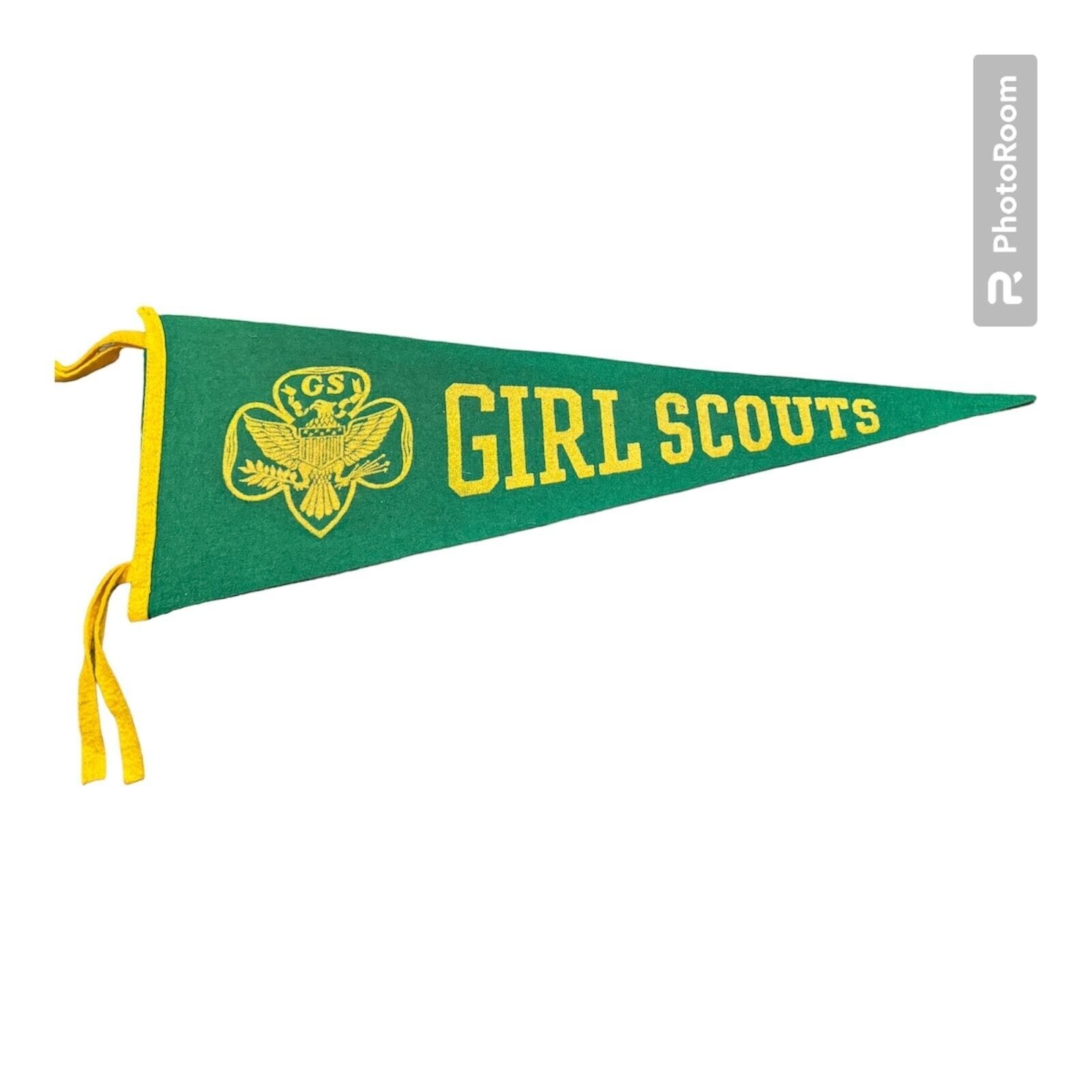 Vintage Girl Scouts Felt Pennant- Great Shape Circa 1970s
