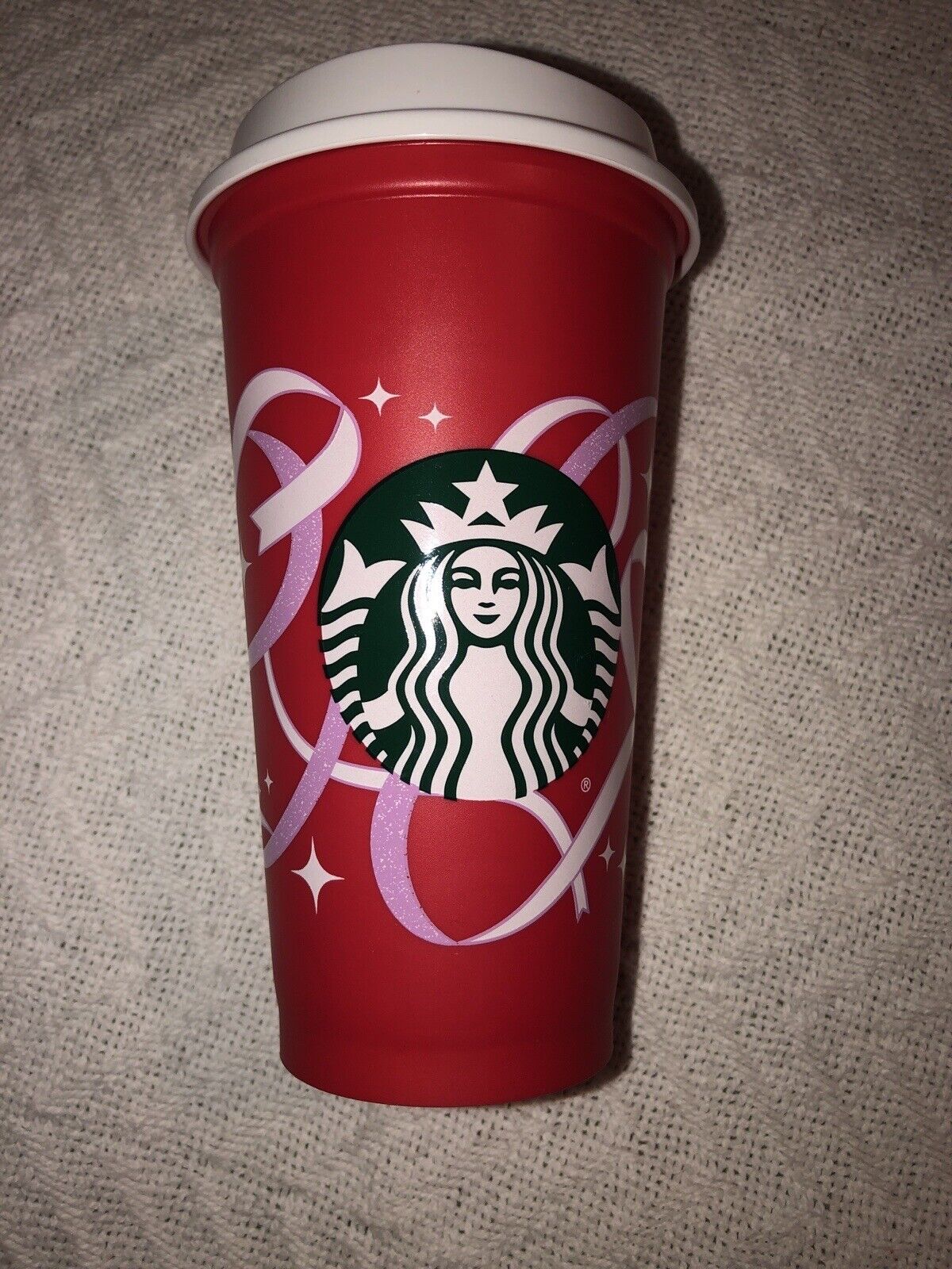 Starbucks 2021 Red Cup Day Reusable 16oz Grande Christmas Holiday Ribbon 50th 