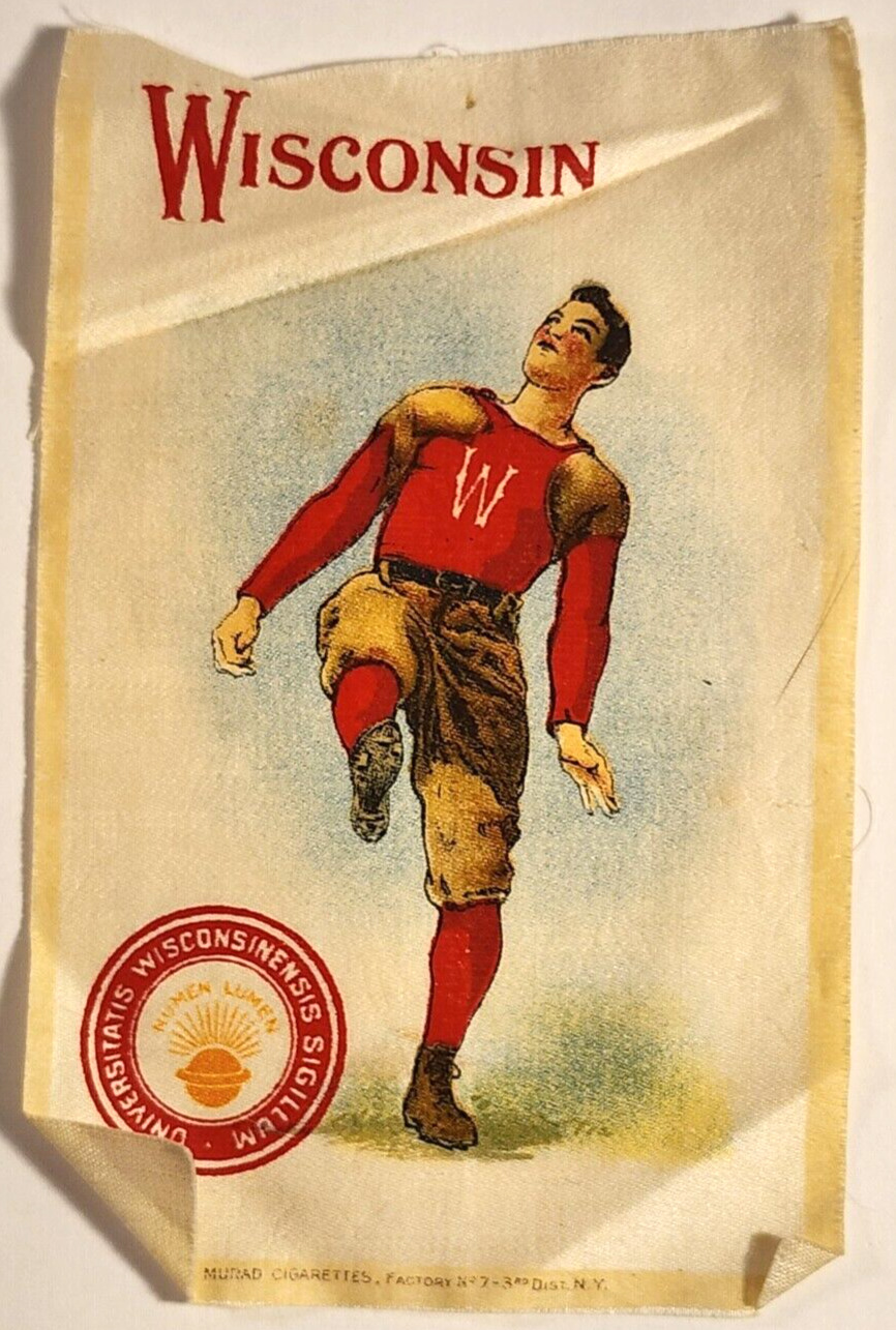 1910 S22 MURAD COLLEGE SILK WISCONSIN UNVERSITY FOOTBALL