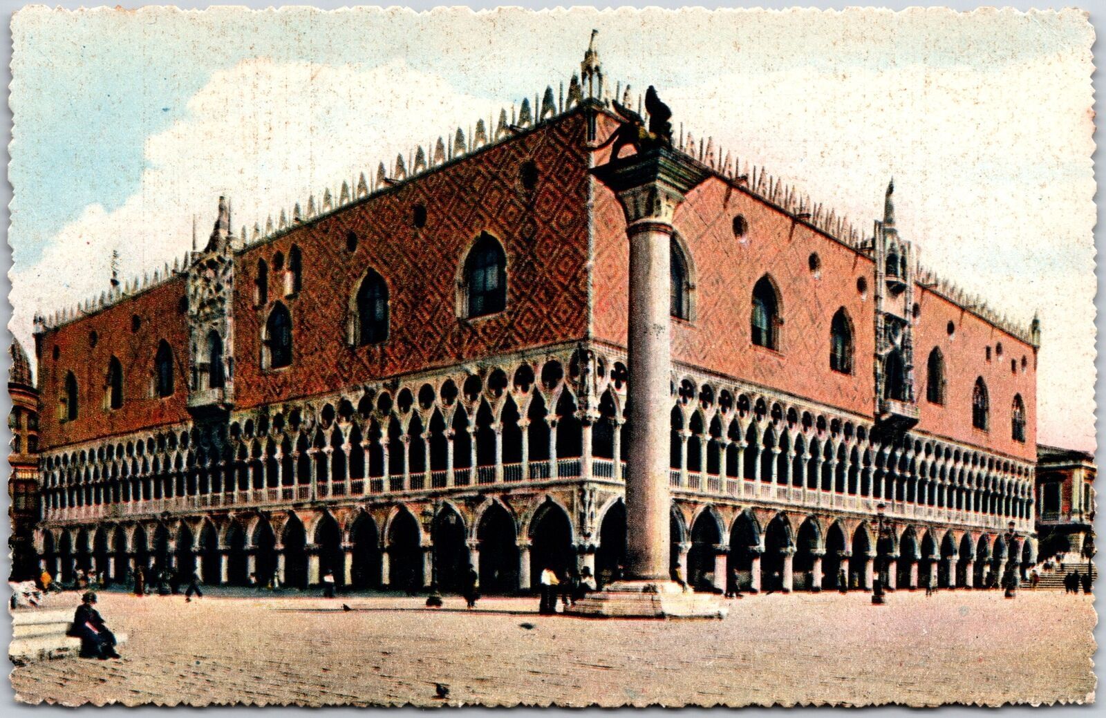 Venezia The Ducal Palace Venice Italy Renaissance Building Postcard
