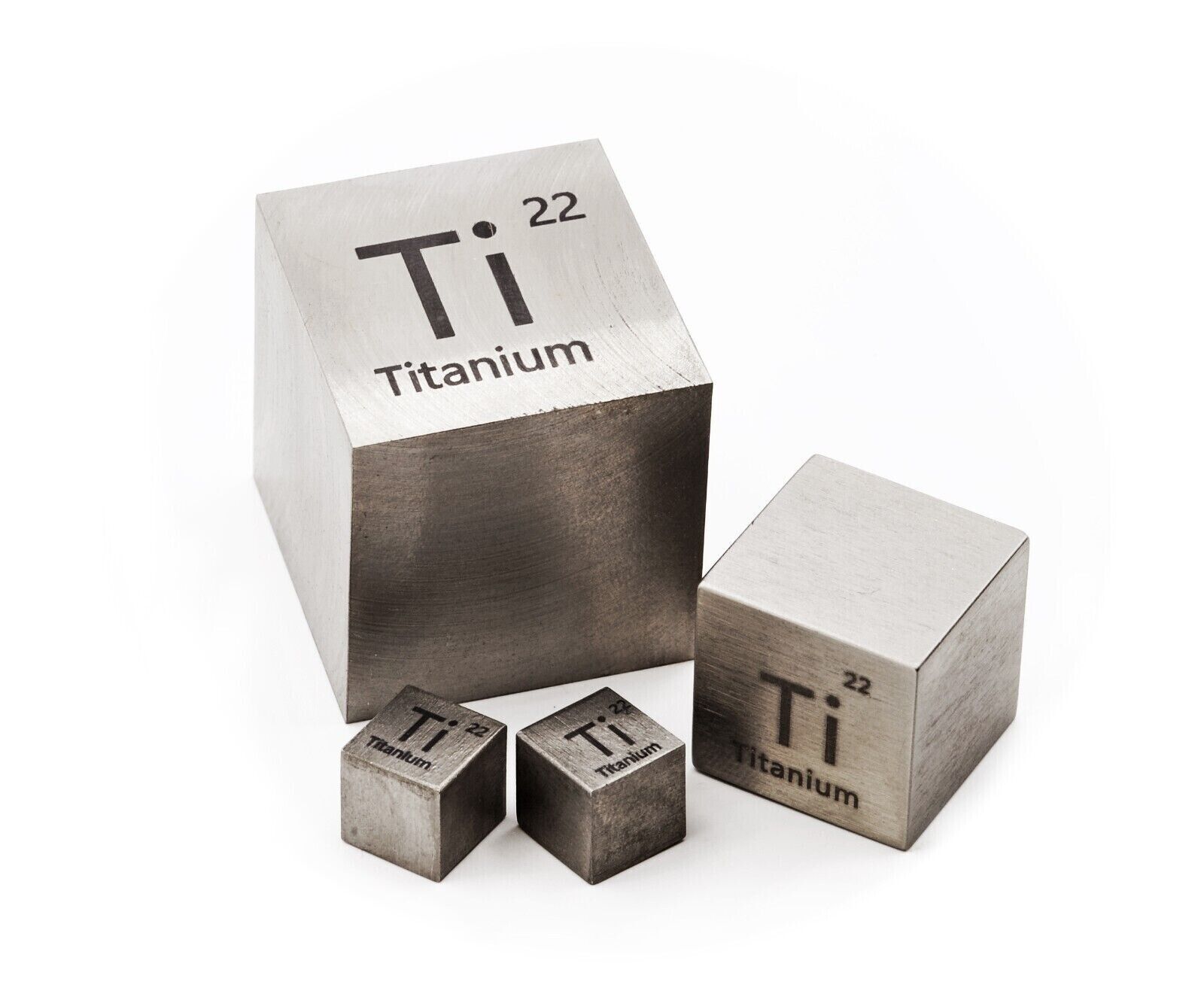 Titanium Metal 10mm Density Cube 99.9% for Element Collection Chemistry Teacher