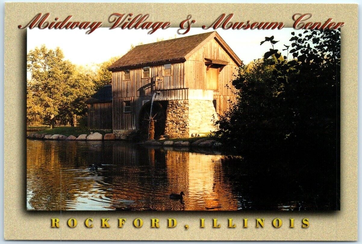 Postcard - Woodward Governor Water Power Machine, Midway Village & Museum Center