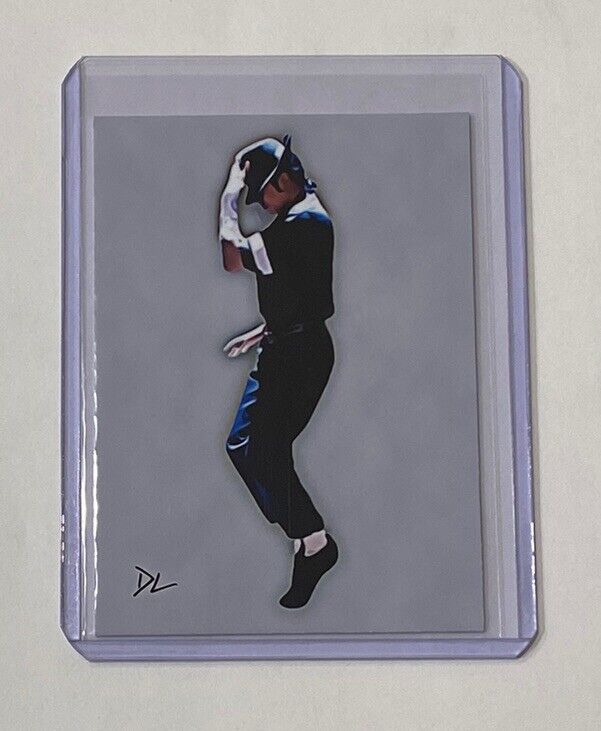 Michael Jackson Limited Edition Artist Signed King Of Pop Card 3/10