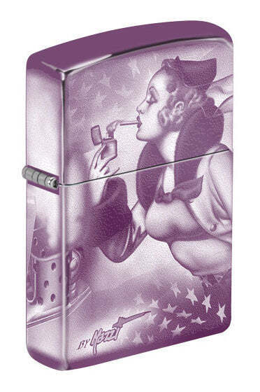 Zippo Abyss 4 Sided Image Windy Lighter With Zippo Car On Back 80953, New In Box