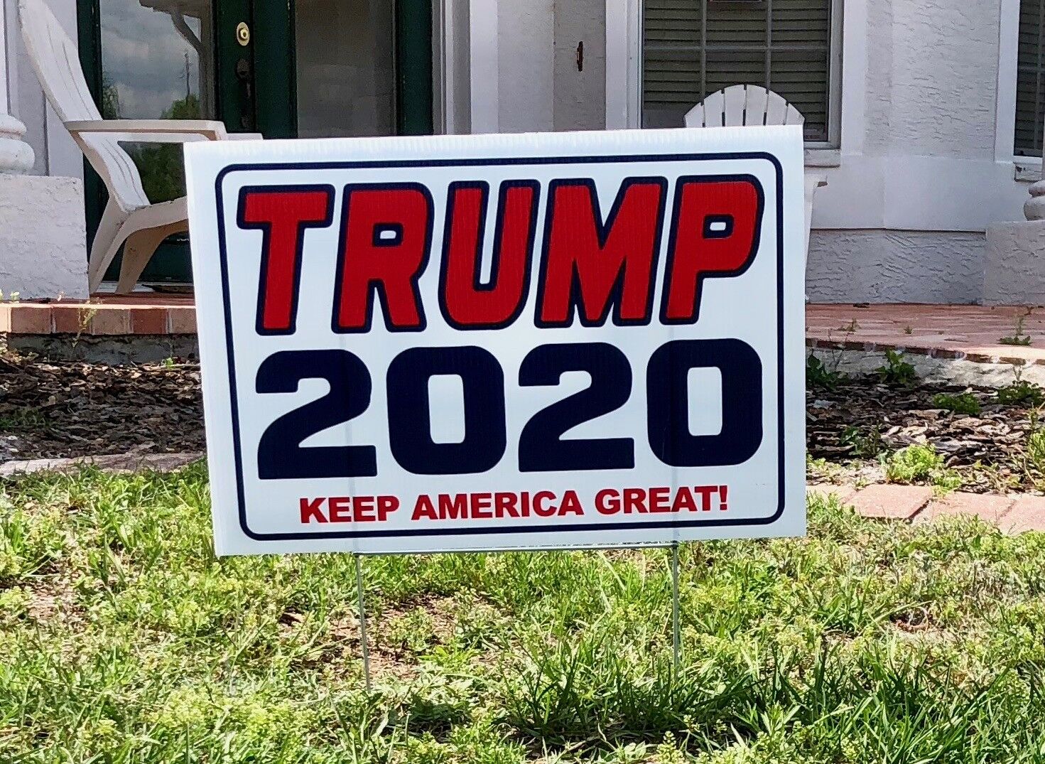 2 - Trump 2020...Keep America Great  ...Campaign.. Yard Signs with Stakes