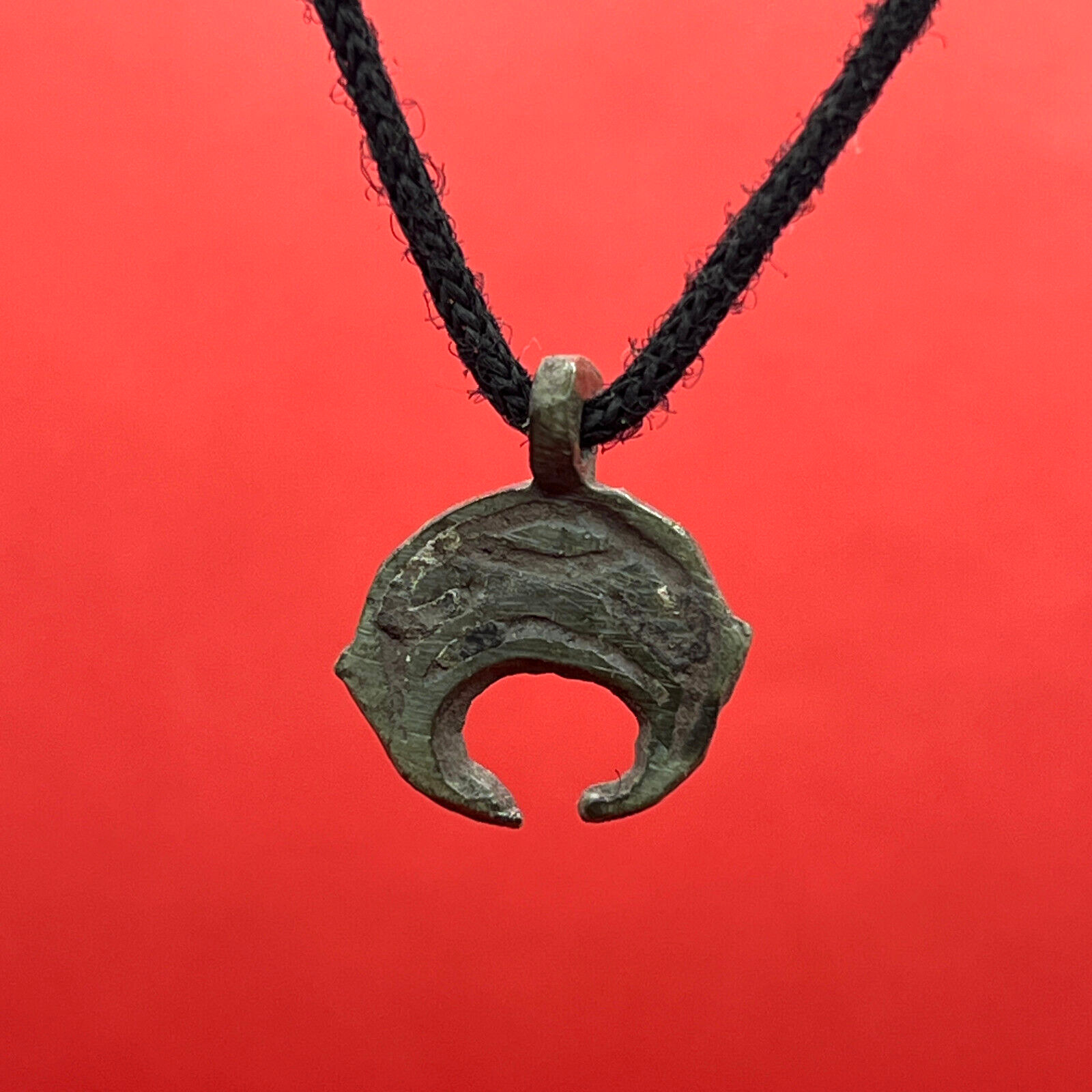 Antique Pendant Viking Amulet Moon Kievan Rus Archaeological find